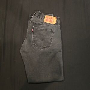 Levis 501 Black (Faded) 36x32